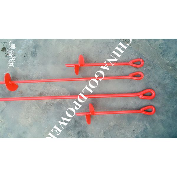 Carbon Steel Distaff Overhead Power Line Accessories Earth Ground Anchor
