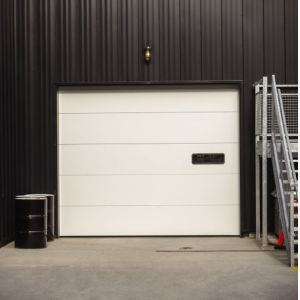 China Insulated Sectional Garage Doors With Polyurethane Foam And Ventilation Remote Control Vertical on sale