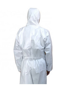 China SMS Disposable Protective Gowns , Breathable White Disposable Coveralls on sale