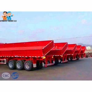 Torsion Resistant Hyraulic 30M3 50 Tons Dump Semi Trailers