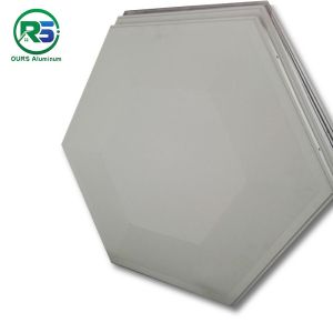 Soundproof Perforated Multiple Shape Lay In Metal Ceiling Tiles Floating Ceiling