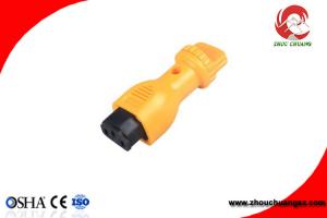 Electrical Hole Lockout with rubber stopple for lockout tagout