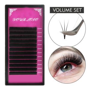 Lightweight Classic Individual Eyelashes , C Curl 8mm Eyelash Extension