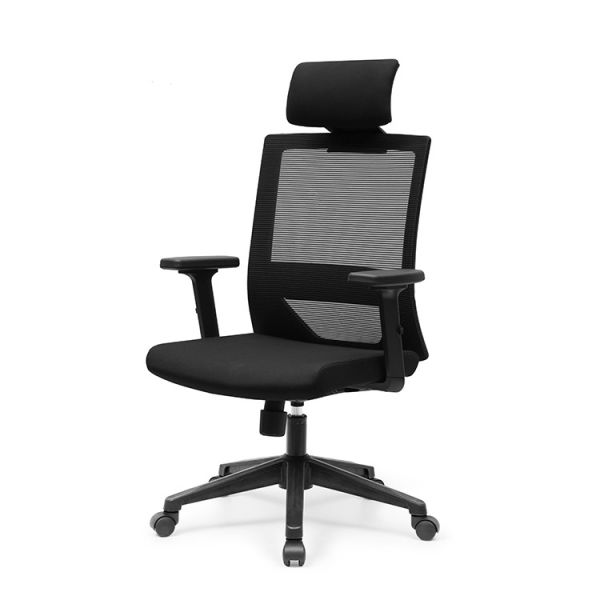 Fixed Swivel Office Armchair , 300 Pounds Mesh Furniturer Task Chair