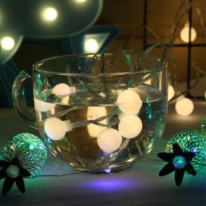Party Globe String Lights Battery Operated String Lights with Remote 8 Modes