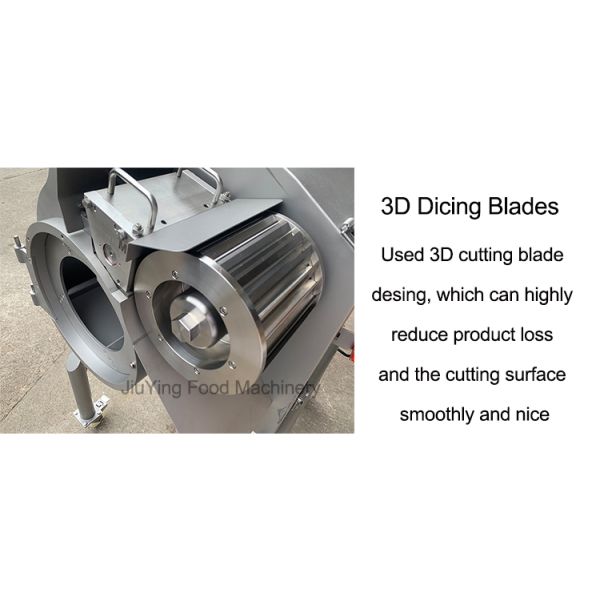 Automatic Frozen Meat Cube Cutting Machine 600kg/h Capacity