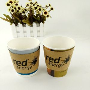 Eco Friendly Paper Cup Sleeve with Button