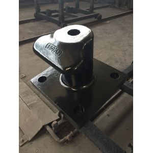 Marine Port Cast Steel Mooring Components SWL 150 KN Mooring Bollard