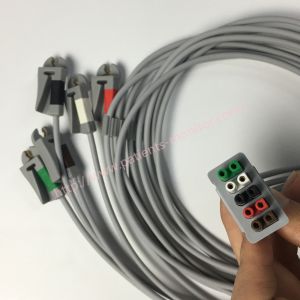 REF 414556-002 GE CareFusion Multi Link ECG Leadwire Replaceable Set 5- Lead