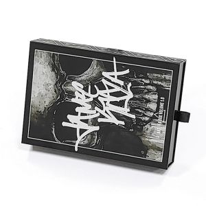 Custom Logo Printing Accepted Black Matte Sliding Gift Drawer Box with Custom