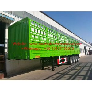 Premium Fence Semi-Trailer (3 Axles): 80CBM Capacity & 75T Loading Capability