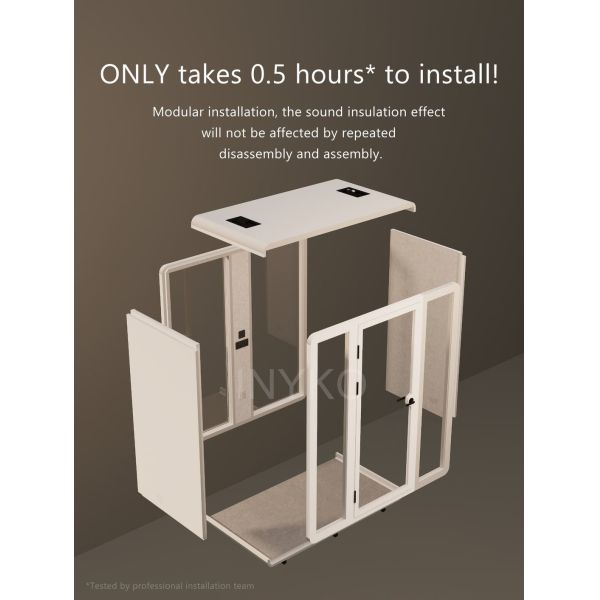 Professional Sound Isolation Booth for Work and Leisure Spaces