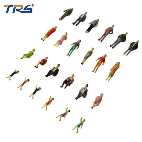 1:30 ABS plastic scale model painted figures 6cm for model building materials