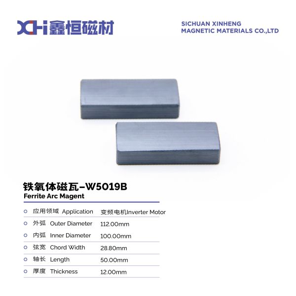 Segments Of Finely Polished Permanent Magnet Ferrite Used In Inverter Motors
