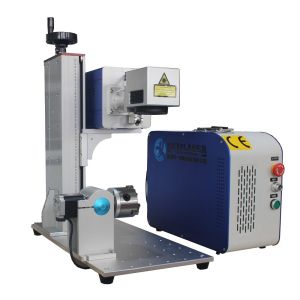 KEYILASER Portable Model 30W 60W DAVI Co2 Laser Marking Machine on Wood Metal