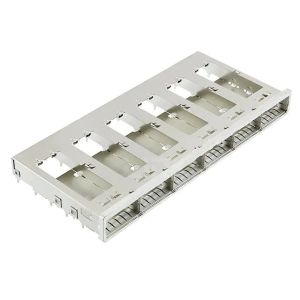 China TE 2143329-1 QSFP+ Cage Ganged (1 x 6) Connector Press-Fit Through Hole on sale