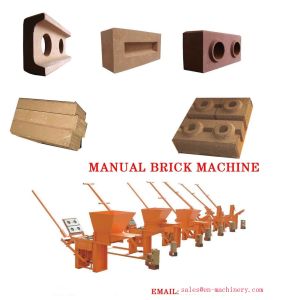 Block Making Machine Manual Hand Soil Pressing Interlocking Clay 2-40 Machine