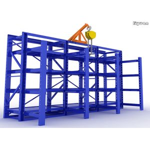 Cheap Die Steel Roll Out Injection Mold Racks Powder Coated / Galvanized Finish Surface for sale