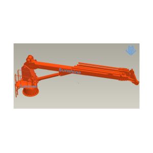 2t30m Telescopic Boom Marine Crane Onboard Offshore Service Vessel