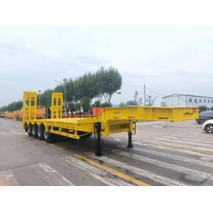 Customization Low Bed Gooseneck Trailer Excavator Transport 50t-80t Semi Bed