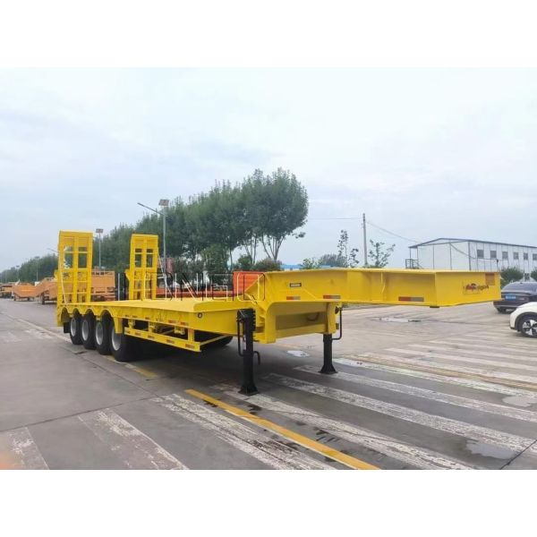Customization Low Bed Gooseneck Trailer Excavator Transport 50t-80t Semi Bed