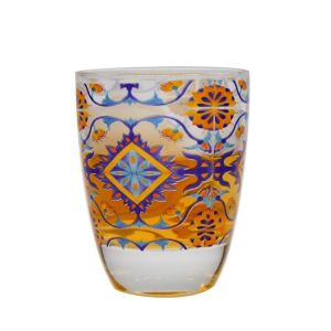 China Heavy Duty Tumbler Drinking Glasses With Decorated Pattern on sale