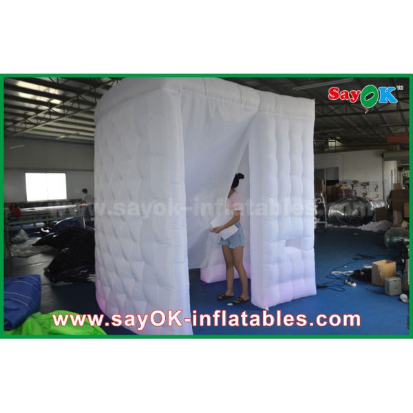 Inflatable Photo Studio White Arc - Shaped Portable Inflatable Photo Booth Shell 4 X 2.4 X 2.4m ROHS