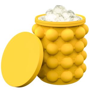 Silicone Ice Bucket Ice Cup With Lid Easy Releaser Ice Cube Mold Ice Trays Ice