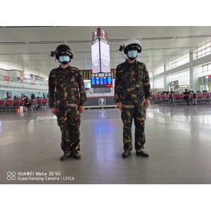 Thermal Camera Helmet 4GB Smart Body Temperature Scanner