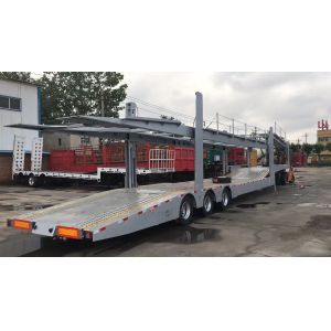 Customizable 3 Axle Car Transport Semi Trailer For Safe And Smooth Vehicle