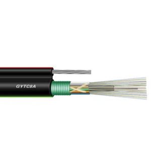 China 48Core G652D Single Mode Optical Fiber Cable GYTC8A Figure 8 Optical Fiber Cable With Steel Messenger on sale