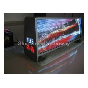 960×320mm Aluminum P5 Taxi LED Display Top Advertising with 3500nits