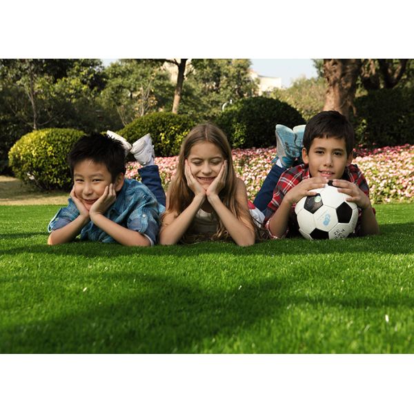 Healthy Stable Outdoor Artificial Grass Carpet , Fake Grass Outdoor Rug