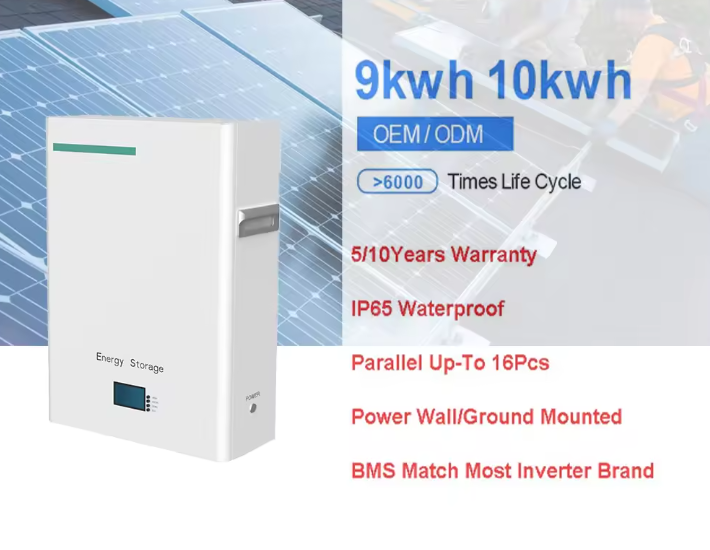 Power Wall Lifepo4 Battery Pack 48v 5kw 10kw 100ah 200ah Powerwall Lithium Solar Batterie For Home Energy Storage