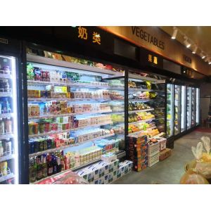 Multideck Open Chiller Refrigerated Shelves Multideck Cabinets With Curtain