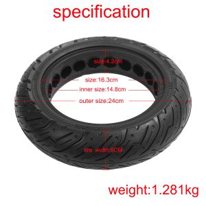 10 X 2.5 Solid Wheels Honeycomb Tire for Ninebot Max G30/g30 Electric Scooter