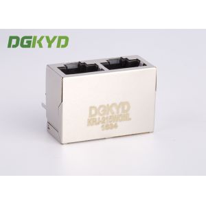 100 Megabit Dual Port RJ45 Connector With Isolation Transformer RJ45 For IP