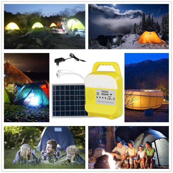 Solar Wall Lights Outdoor Lighting System With Bluetooth 3PCS LED Bulbs