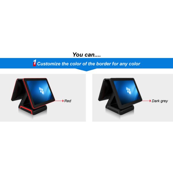 15'' Black or White Retail POS Machine for Restaurant Windows Point of Sale System