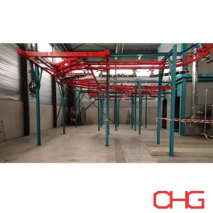 Power and Free Overhead Conveyor System for Steel Parts Coating Production Line