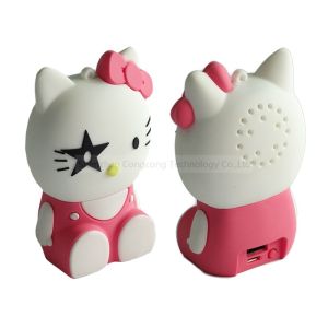 Mini 3W portable cute cartoon wireless bluetooth speaker with super bass sound