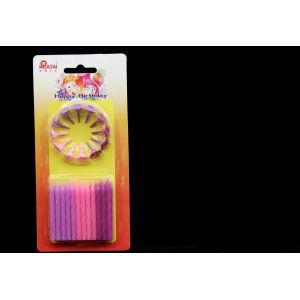 China Pure Color Spiral Birthday Candles , Odorless Screw Decorative Birthday Cake Candles on sale