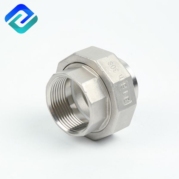 CF8M Stainless Steel Threaded Pipe Union Fittings
