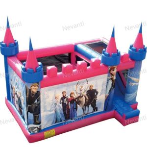 2024 Fashion Unisex Castle Bounce House with Inflatable Cinderella Design and
