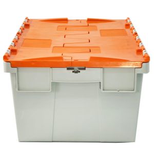 Reusable Moving Box Stackable Crates Plastic Nesting Totes Silk Printing