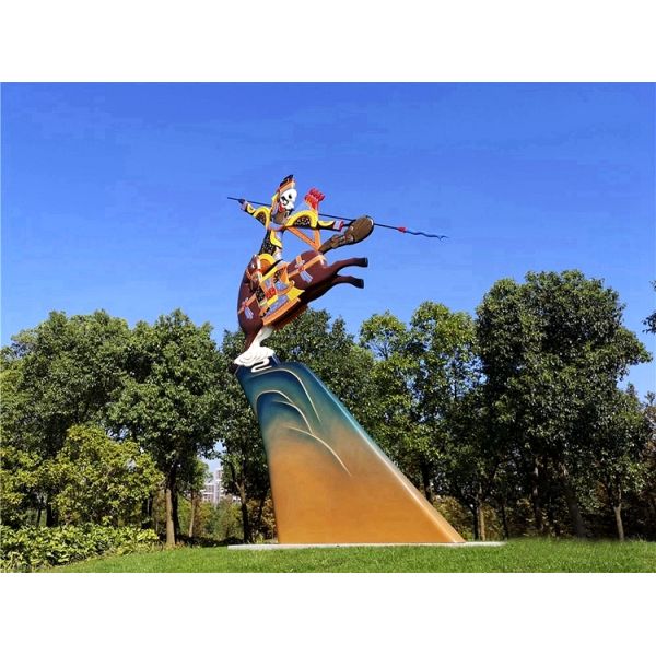 Metal Pavilion for Outdoor Sculpture and Public Art Unique Rose-Shaped Abstract Design