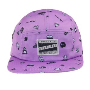 Customizable All Over Printed 5 Panel Camping Baseball Cap For Summer