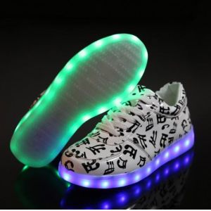High Elastic LED Light Up Sneakers Fashional Android And ISO App Remote Control