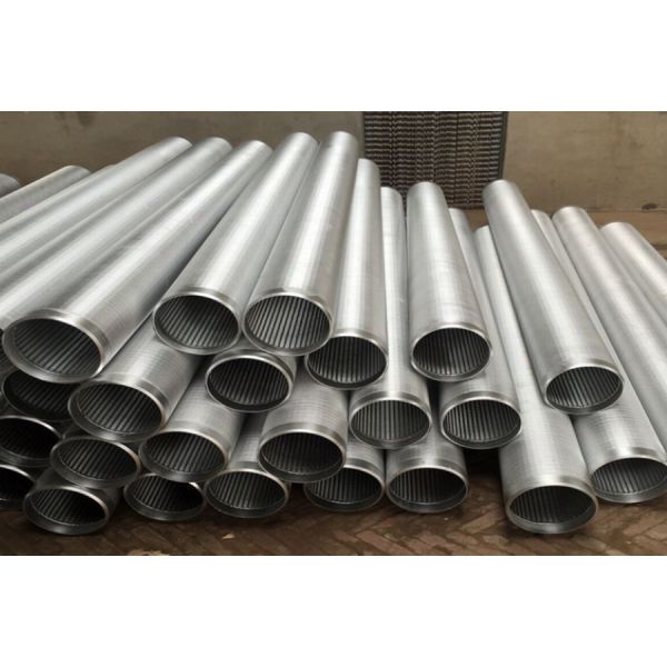 Threaded Wire Wrapped Screens Rust Resistant Electropolished Stainless Steel Pipe