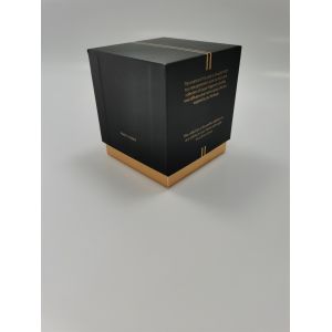 Biodegradable Cardboard Candle Packaging Box Glossy Lamination